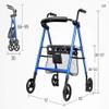 AYCDL 4-Wheel Folding Rollator Walker with Seat and Bag view 2