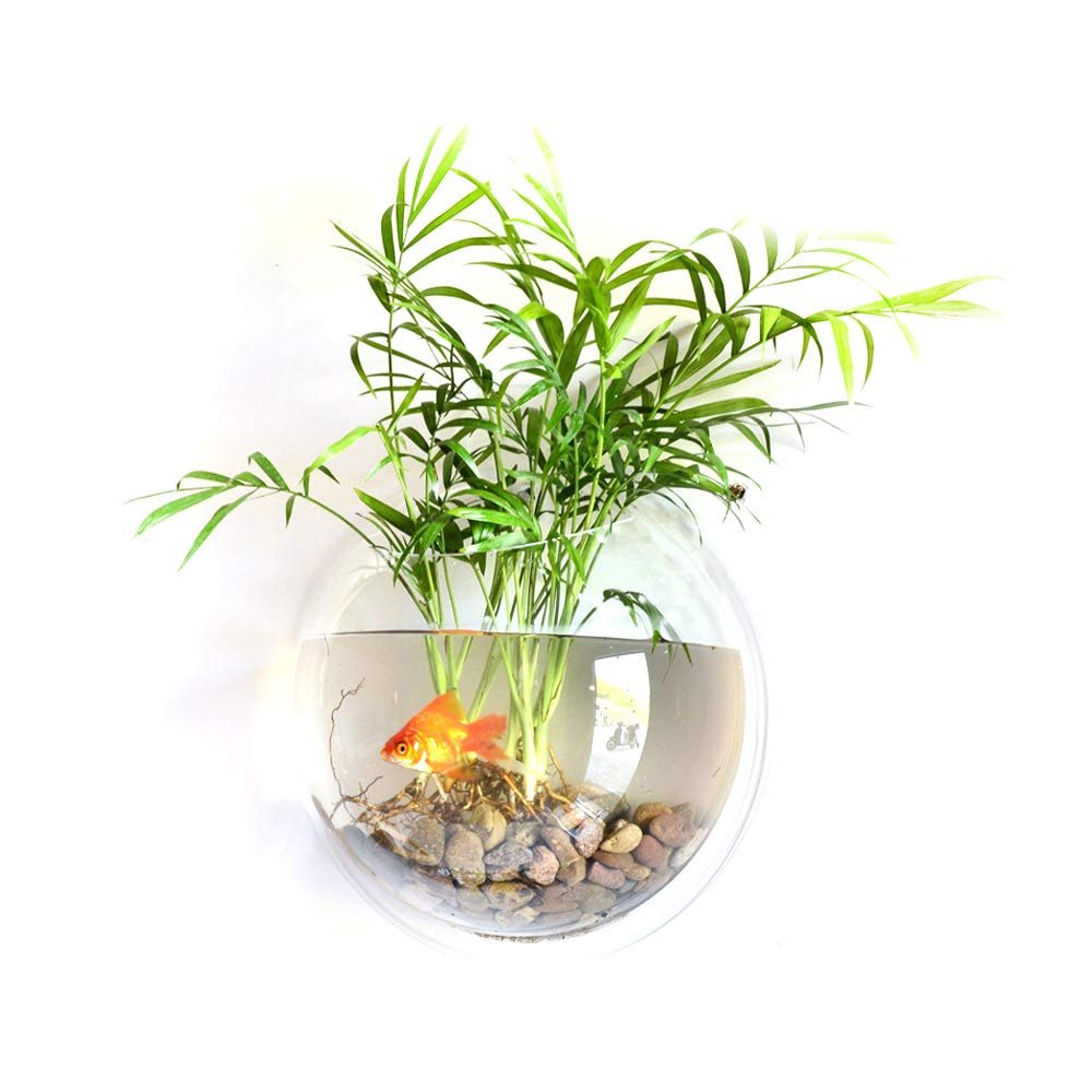 Hanging Acrylic Fish Bowl Vase for Aquariums