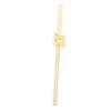 Reusable Yellow Glass Straws, Heat-Resistant with Twist Design view 1