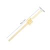Reusable Yellow Glass Straws, Heat-Resistant with Twist Design view 2