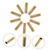 STOBOK 50-Piece Copper Shoelace Tips, Replacement Aglets and Cord Stoppers view 3