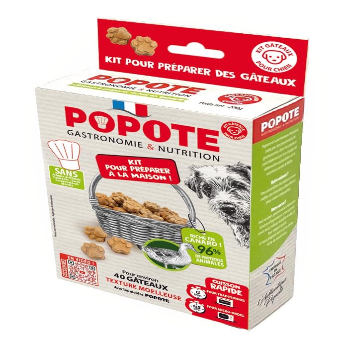 POPOTE Dog Treats with Duck Recipe, 200 g