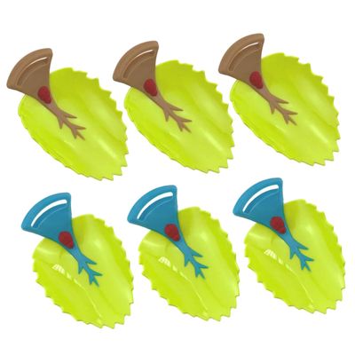 TOPBATHY 6-Piece Faucet Extender with Grooved Design, Leaf-Shaped Sink Accessory
