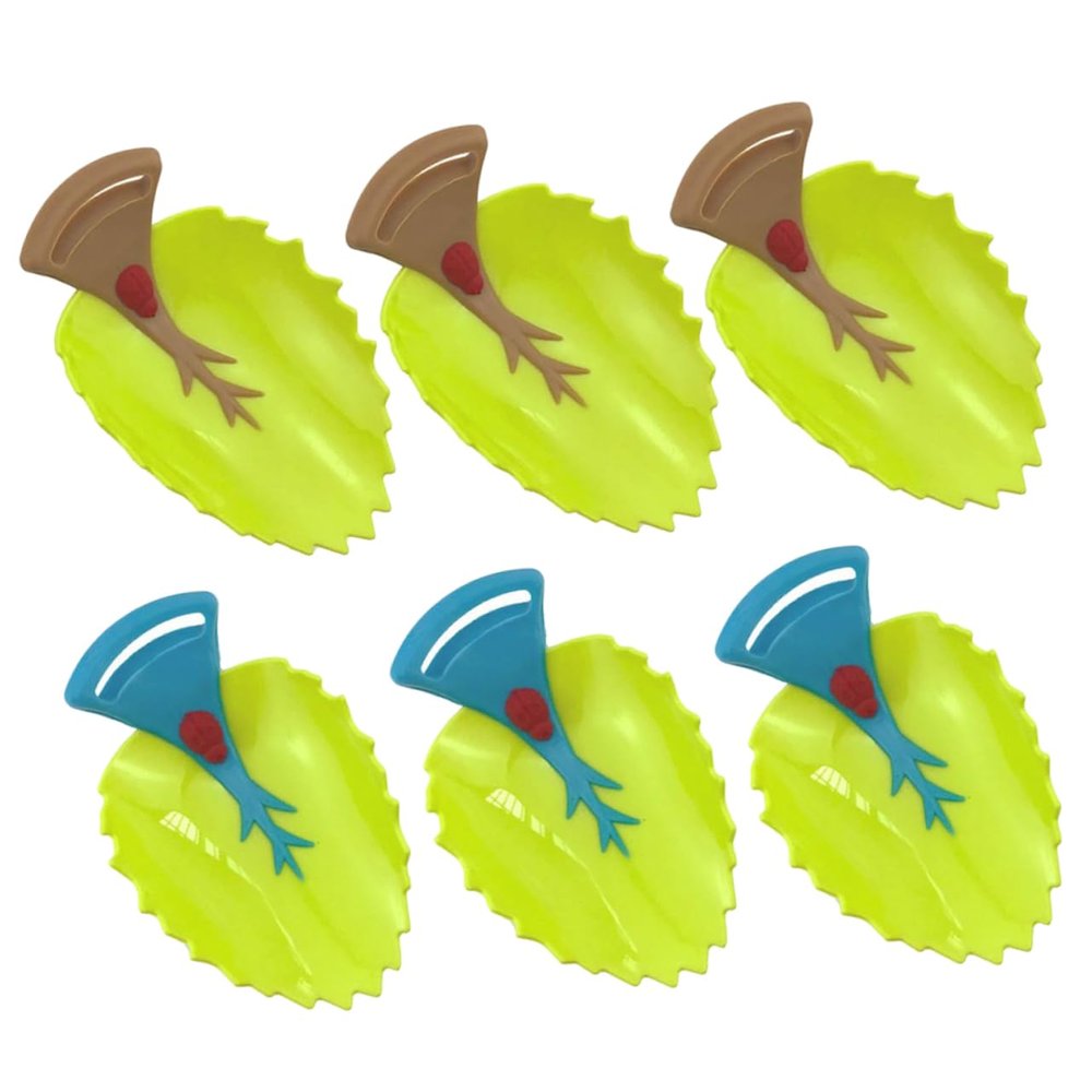 TOPBATHY 6-Piece Faucet Extender with Grooved Design, Leaf-Shaped Sink Accessory