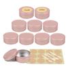 YANCAER 20-Pack 20 ml Round Aluminum Tins with Slip-On Lids, Matte Pink, Ø45 mm x H19 mm view 1