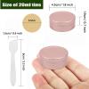 YANCAER 20-Pack 20 ml Round Aluminum Tins with Slip-On Lids, Matte Pink, Ø45 mm x H19 mm view 2