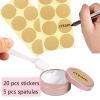 YANCAER 20-Pack 20 ml Round Aluminum Tins with Slip-On Lids, Matte Pink, Ø45 mm x H19 mm view 4
