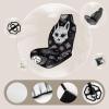 LMHLDSC Car Seat Cover, Full Protection, Seat Cushion Cover, Skull Cat Moon Gothic, Non-Slip, Fits Most Cars view 4