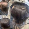 Clip-In Hair Topper for Women with Thinning Hair, Loose-Wave European Human Hair, Natural Black view 3