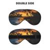 Dusk Coconut Trees Sleep Mask, Light-Blocking Eye Mask for Women and Men view 2