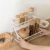 getuse 2-Tier Spice Rack, Corner Storage Organizer for Kitchen, Bathroom & Office view 3