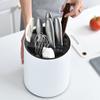 360-Degree Rotating Kitchen Utensil Holder with Separate Compartments and Weighted Base view 2