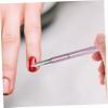 Multifunctional Nail Art Pen Set with Long Handle, Lightweight Metal, Pink view 3