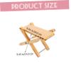 2-Pack Folding Toilet Stool for Adults, Bamboo, Beige view 2