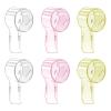 Nincha Electric Toothbrush Head Covers - Transparent, Yellow & Pink - 6-Pack - Compatible with Oral-B iO and Pro Toothbrushes view 1