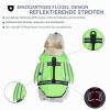Dog Life Jacket with Wings and Chin Float, Handle and Reflective Strips, Green, XS view 4