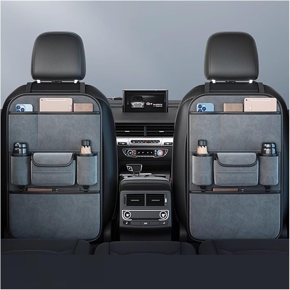 Backrest Protector for Audi Q4 E-TRON Sportback 2021–2023, Two-Storage Advanced, Gray
