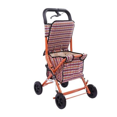 Rely on Walking 4-Wheel Rollator for Seniors, Foldable Walker with Height-Adjustable Seat
