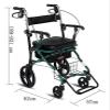 Upright Rollator Walker with Seat and Shopping Basket view 2