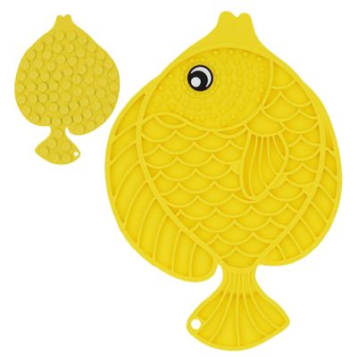 Fish-Shaped Slow Feeder Mat for Dogs