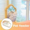 Parakeet Food Dish with Clip, 3.39 x 2.87 x 1.73 in view 4