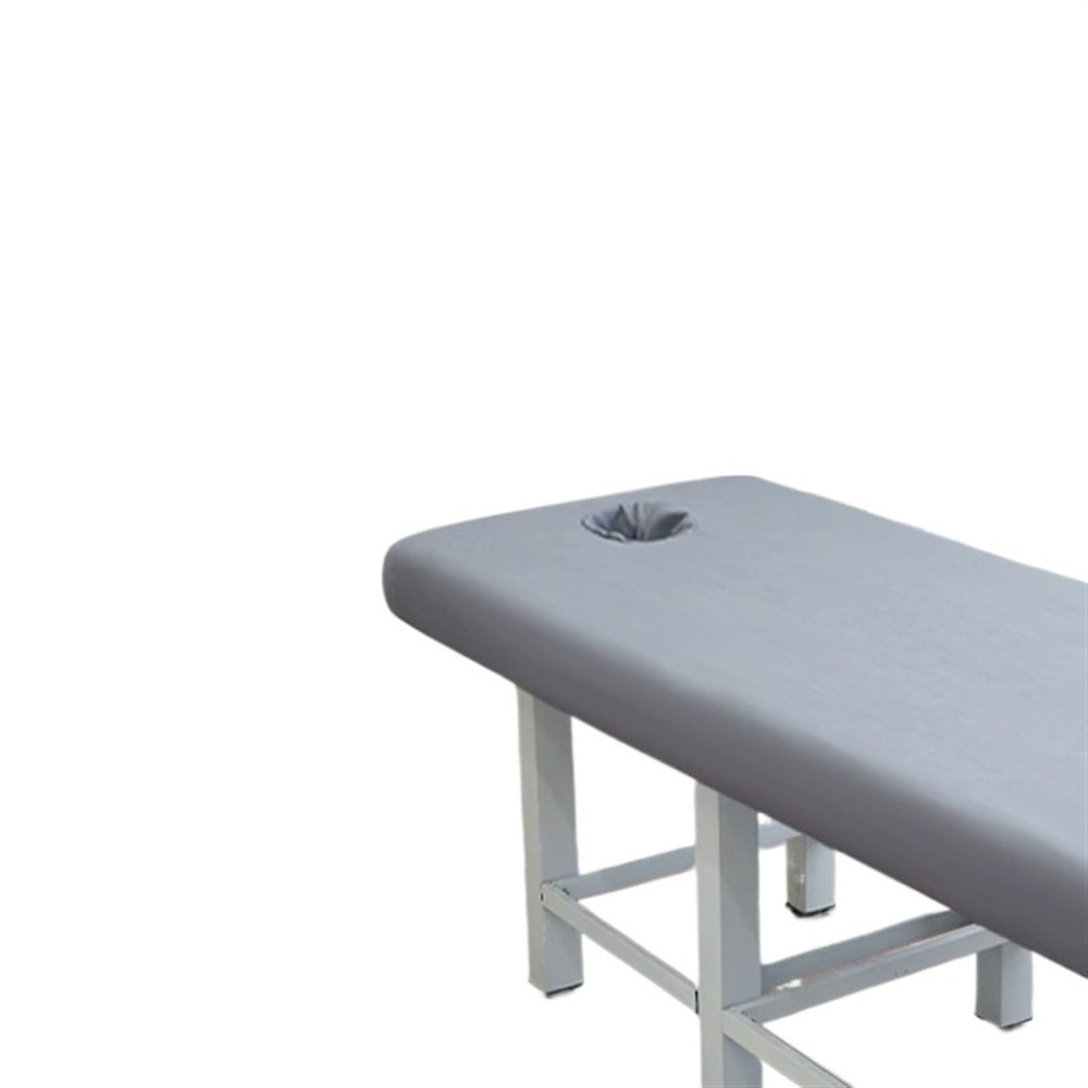 XPJYUA Stretch Cover for Massage Table with Face Hole, Gray, L