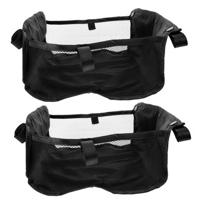 Abaodam Stroller Organizer, 2-Pack, Oxford Fabric, Black