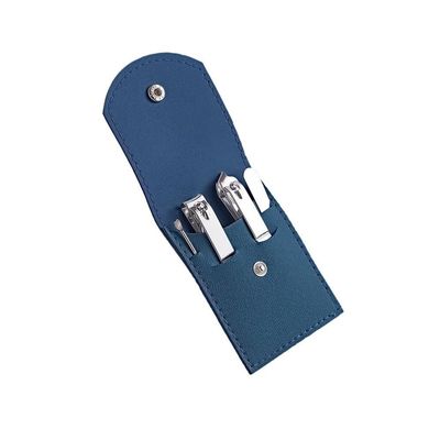 ZXFIYTBH 4-Piece Nail Clipper and Manicure Set, Blue