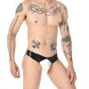 Men's Sexy Faux Leather and Latex Shorts, Briefs, and Boxer Underwear view 3