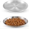 2-Pack Flat Cat Bowls Stainless Steel 14 cm view 1