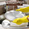 2-Pack Flat Cat Bowls Stainless Steel 14 cm view 3