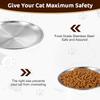 2-Pack Flat Cat Bowls Stainless Steel 14 cm view 4