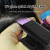 LED Hair Extension Light, 395 nm Gel-Curing Lamp with 3 Beads, Rechargeable Wrist Lamp, Black view 2