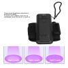 LED Hair Extension Light, 395 nm Gel-Curing Lamp with 3 Beads, Rechargeable Wrist Lamp, Black view 3