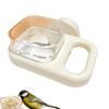 Bird Food Bowl, Transparent Removable Bird Cage Feeder view 1