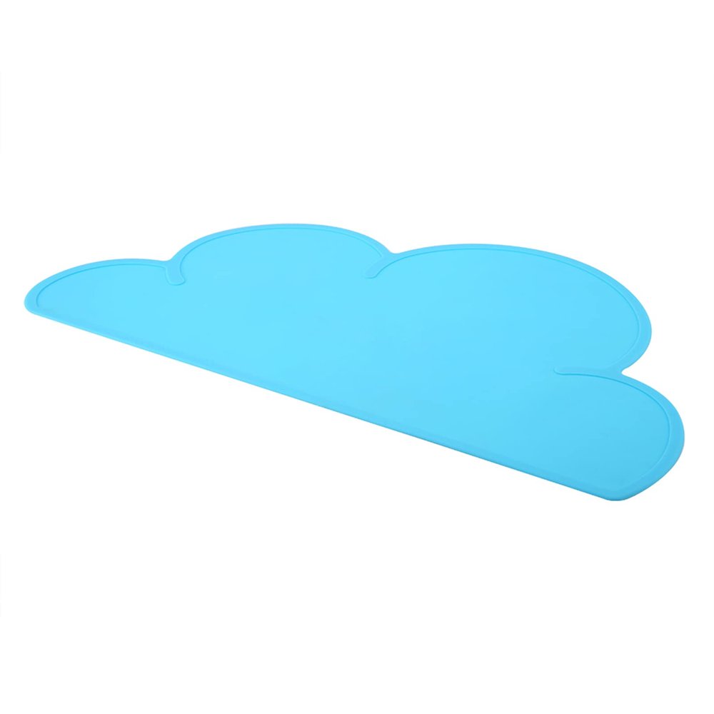 Cloud-Shaped Pet Feeding Mat for Dogs and Cats (Blue)