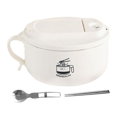 Instant Noodle Bowl with Lid