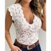 Women's Pink Cotton Open-Bottom Babydoll Lingerie Set view 3