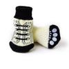 Non-Slip Socks with Lace Pattern for Dogs, Puppies, Cats, 4-Pack (Black and White, XL) view 2