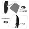 Vaguelly Compact Folding Beard Comb with Mirror Keychain view 4