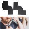 Black Plastic Beard Shaping Template with Ruler for Trimming and Styling Facial Hair view 2