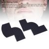 Black Plastic Beard Shaping Template with Ruler for Trimming and Styling Facial Hair view 4