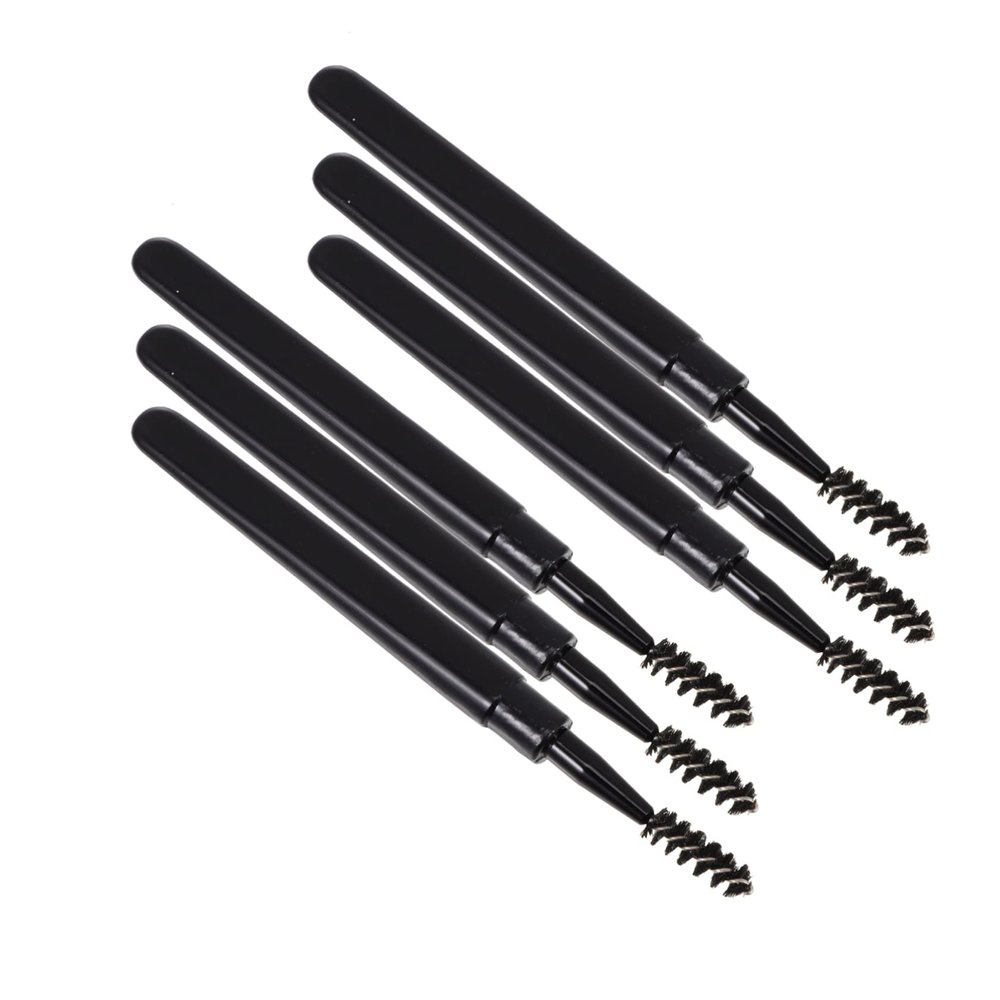 VICASKY 6-Piece Eyelash Brushes with Caps, Black