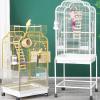 ZXTRYBHD Transparent PVC Bird Cage with Pull-Out Tray, Black view 3