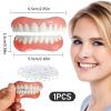 Care Spring DIY Dentures, 2-Piece Clip-On False Teeth for Upper and Lower Teeth view 2