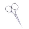 Stainless Steel Eyebrow Scissors, Curved, with Large Finger Rings view 4