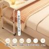 Adjustable Overbed Table, Rolling Laptop Desk for Home Office, Wood, 120 cm view 4