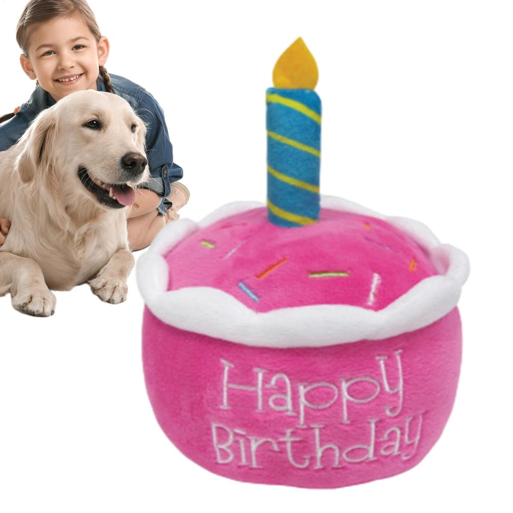 Dog Birthday Cake Toy