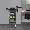 soudesileim 5-Tier Salon Trolley with 4 Drawers and 2 Storage Compartments, Black view 2