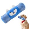 Interactive Squeaky Dog Toy - Cylindrical Plush Toy view 1